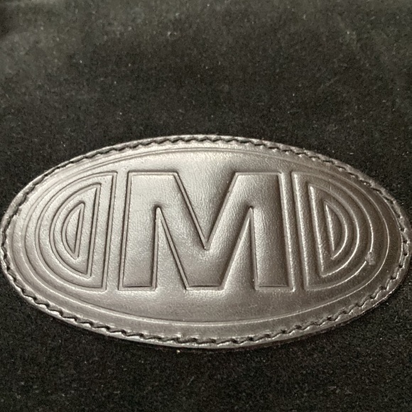 Mondi made in Italy vintage black suede and leather tote bag. - Picture 4 of 6